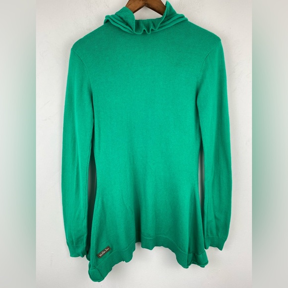 Matilda Jane size Small Women’s Spring To Mind Green Ruffle Cardigan Sweater - Picture 2 of 5